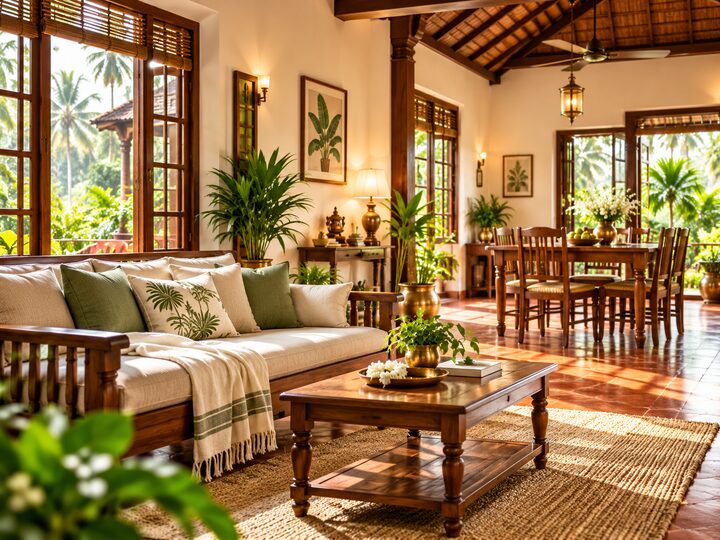 Living and dining area cleaning